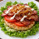 Franguito bacon salada