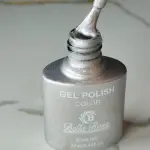 Esmalte Gel Bella Rosa Glitter Prata