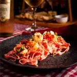 Fettucine rosa e lagostim