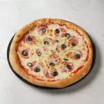 PIZZA SALAME ACEBOLADA