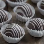Trufas chocolate bañadas en chocolate bitter
