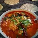 Pozole rojo de Cerdo (Orden).