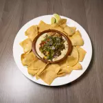 Queso fundido con vegetales