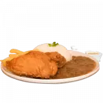 1 PRESA + ARROZ + MENESTRA + PAPAS FRITAS