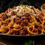 Fettuccine a la bolognesa