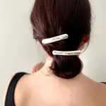 Hair clip plateado