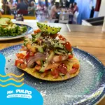 Tostada de camarón (1 pza)