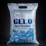 Gelo em cubos