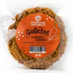 Galleta de avena , naranja y pasas