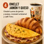 Omelet Jamón y Queso