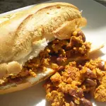 Chorizo con huevo