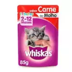 WHISKAS FILHOTE CARNE 85G