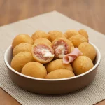 Mini Bolinhas de Presunto e Queijo