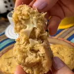 Croquete de mandioca com frango