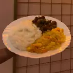 ARROZ DE LEITE COM FAROFA DE CUSCUZ
