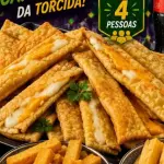 Tiras de pastel recheadas 12 unidd