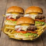 Promo 3 Hamb + Fritas