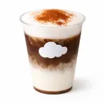 Cinnamon roll coffee latte