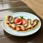 Crepioca de Nutella e morango