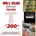 Mini x , salada artesanal