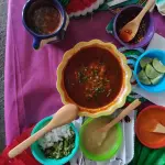 Consomé chico con carne