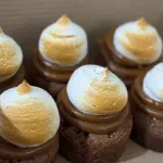 Brownie dulce de leche y merengue