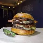 Cheese bacon burger
