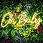 Letrero de neón "Oh Baby"