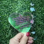 Tabla acrílica corazón pestañas