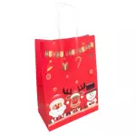 Bolsa Papel Navidad Santa Reno Nieve