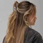 Pinzas entrelazadas plateadls