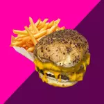 Burger Cheddar Triple con Fritas