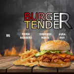 Burger tender de pollo c/papas