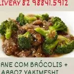 CARNE BRÓCOLIS, COUVE-FLOR+YAKIMESHI