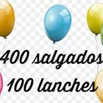 400 SALGADOS 100 LANCHES