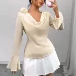 Blusa L crema 0036