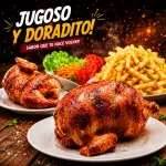 1 POLLO + 1/2 POLLO