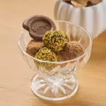 Trufas de chocolate y pistachos