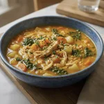 LEGUMES COM FRANGO DESFIADO