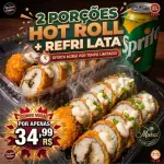 2 porções hot holl + 1 refri lata