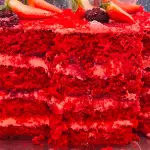 Fatia torta Red velvet original