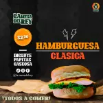 Hamburguesa Clásica con papas