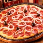 Pizza gigante, 1/2 calabresa 1/2  marguerita