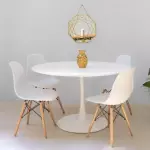 Mesa Tulip 100cm+ 4 sillas eames
