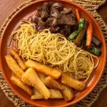 Carne de Sol Filetada com Cebolas