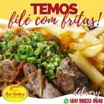 Filé com fritas