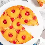 Queque volcado de piña