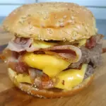 burger doble del chef