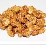 Castanha cajú caramelada c gergelim