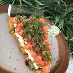 Sushipizza de Salmão Maçaricada